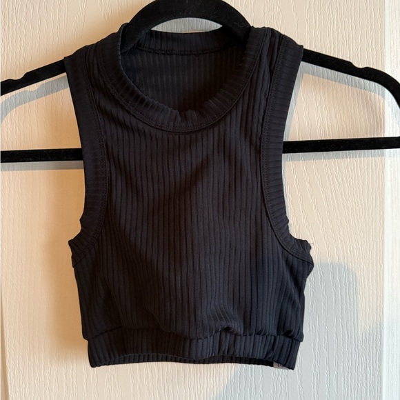 Five Dancewear Black Ribbed Halter Tank Top - Picture 1 of 3